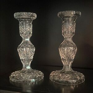 Elegant Crystal Candle Holders